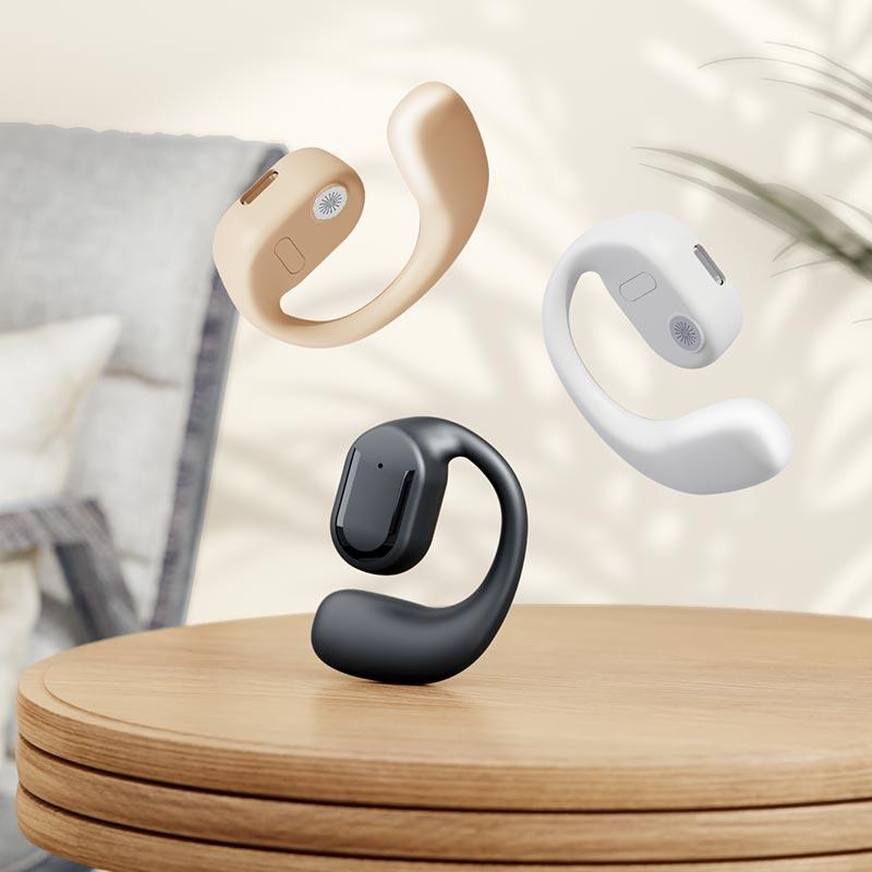 TWS Wireless Earphone Bluetooth 5.3 Ear-Clip HiFi Stereo Headset Sports Earbud Waterproof Single Ear-Hook Business Headphone for Xiaomi Huawei
