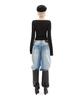 Hilda Pure Lace-Up Corset Top [Black]