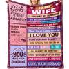 Best Wife Birthday Gift Ideas: Romantic I Love You Sherpa Blanket For Her