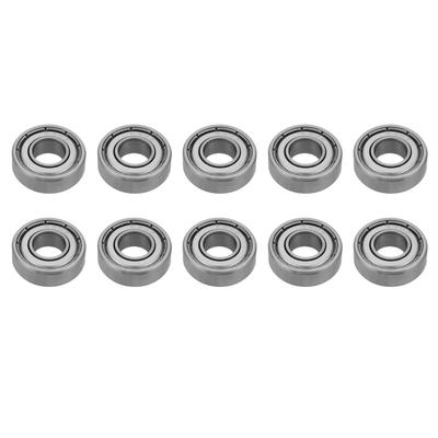 10 adet 698ZZ Çift Taraflı Korumalı Minyatür Çelik Bilyalı Rulmanlar 8x19x6 mm