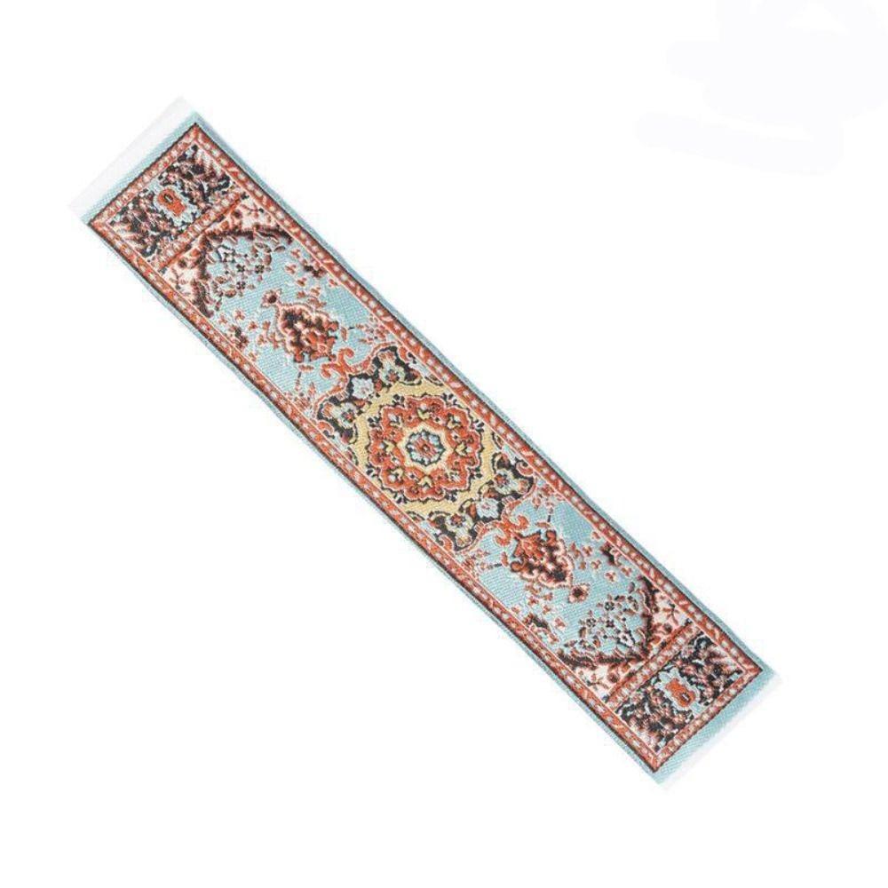 Multi-colored Miniature Woven Rug 1:12 Scale Mini Floor Coverings Doll House Tableflag  Dollhouse
