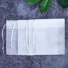 100 Bucăți Pliculețe de Ceai De Unică Folosință Multi-Dimensiuni Material Nețesut Pentru Ceai cu Frunze Vrac Pungă goală cu Șnur Pliculețe Filtru pentru Cafea Rece