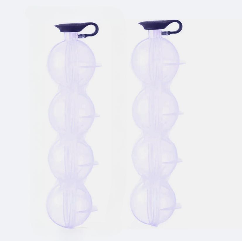 Four Hole Ice Hockey Silicone Mold Spherical Ice Grid Tool Ice Maker Ice Hockey Ball Whiskey Vodka Circular Ice Box Ice Hockey