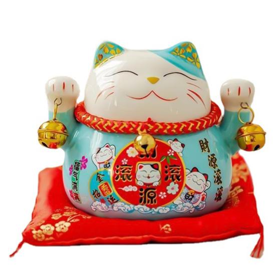 Saving Jar Fine Workmanship Large Capacity Ceramic Japanese Style Lucky Cat Piggy