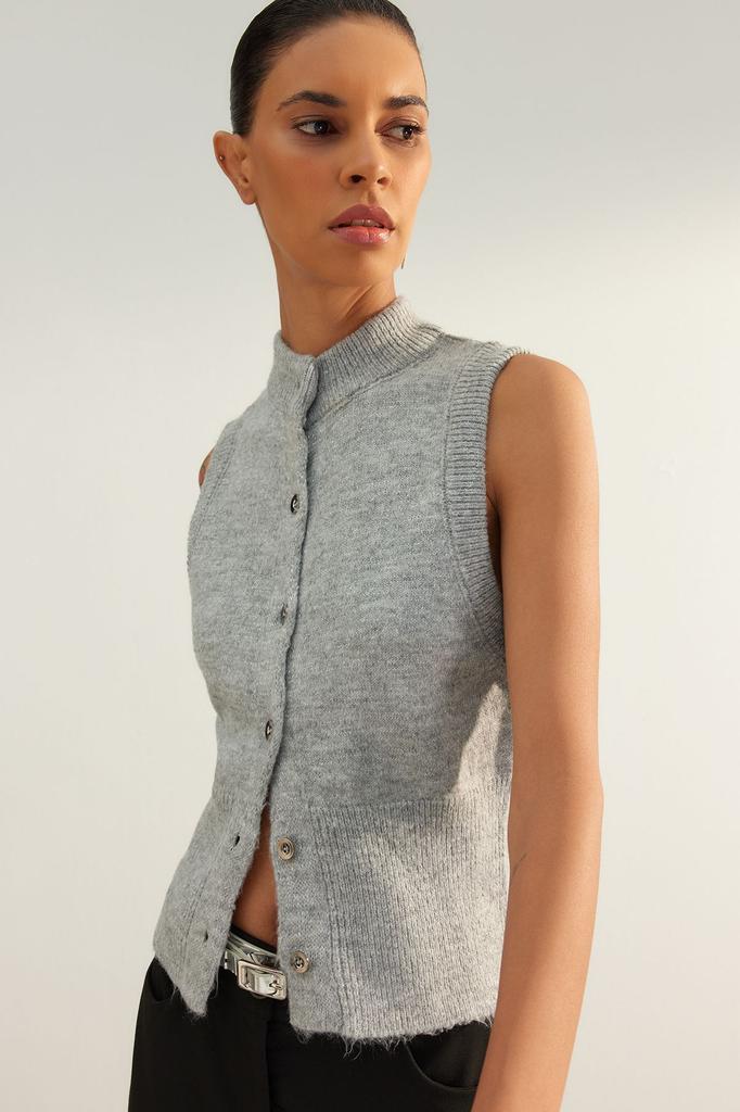 Women's Elegance Style Cardigan Limited Edition Black Soft Textured Knitwear Cardigan