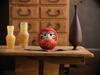 Wooden carved lucky Daruma doll Consecrated with prayers at Shorinzan Daruma Temple wooden Buddha figure Daruma (size 0.5, S) - - Daruma, carving,