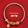 Five Gods of Wealth Zodiac Red Bracelet: Lucky Red String Hand Rope Gift