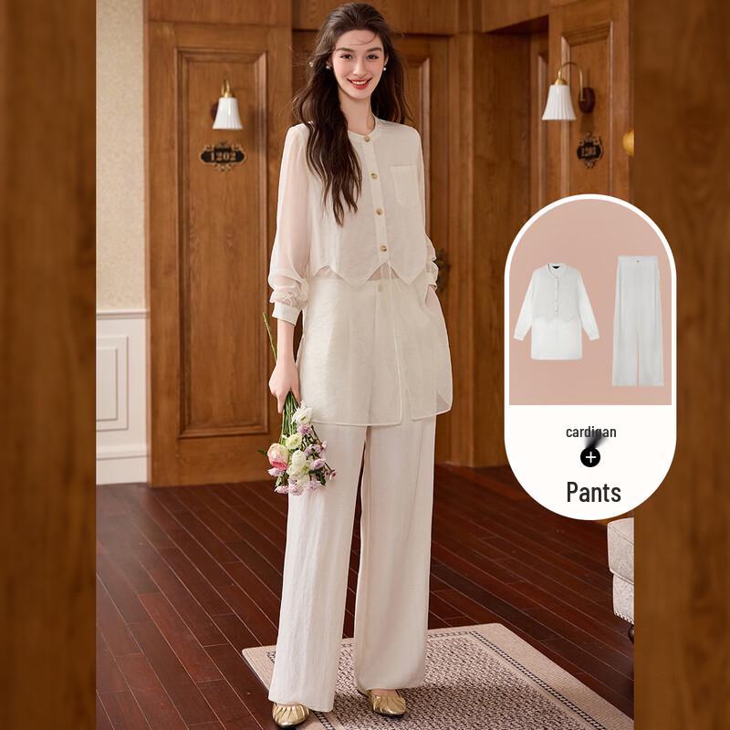 Bailuyu Women's Understated Style Lyocell Blend Two-Piece Set