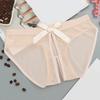 Womens Sexy Fun Underwear Open Crotch Briefs Seamless Stretch Panties Female Low Waist Knickers Bow Hot Bikini Exotic Lingerie