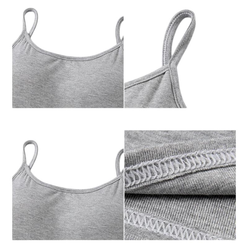 LangSha Red Spaghetti Strap Women's New Padded Sexy Sleeveless Tank Top Outerwear