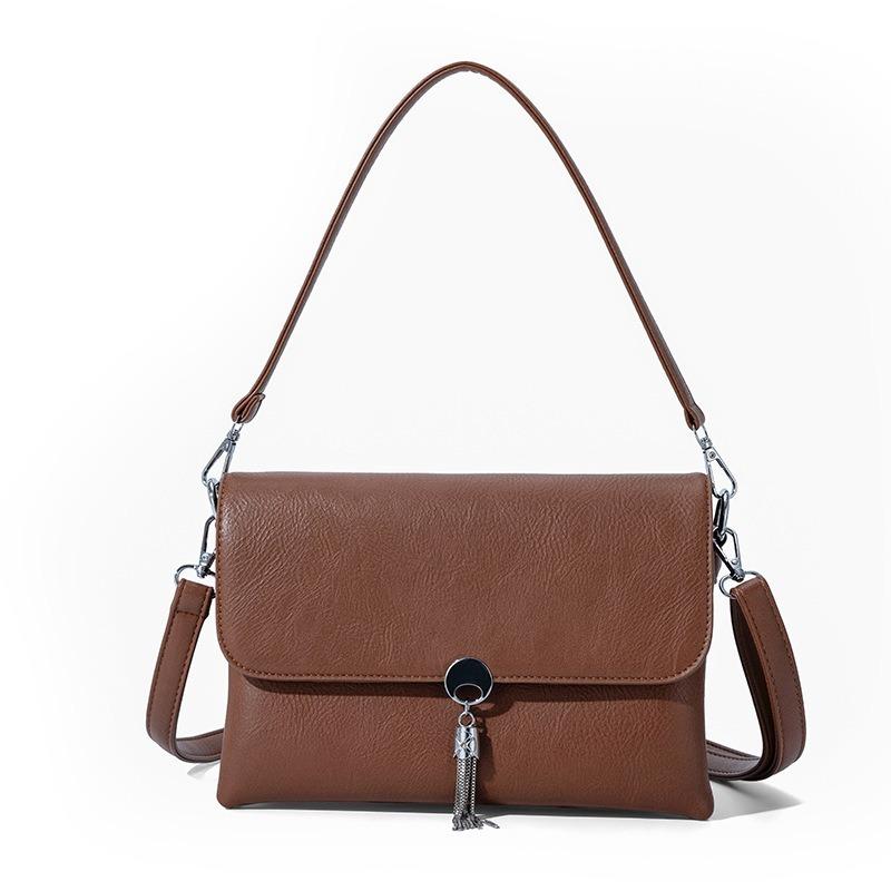 Large Capacity PU Leather Crossbody Bag for Commuting
