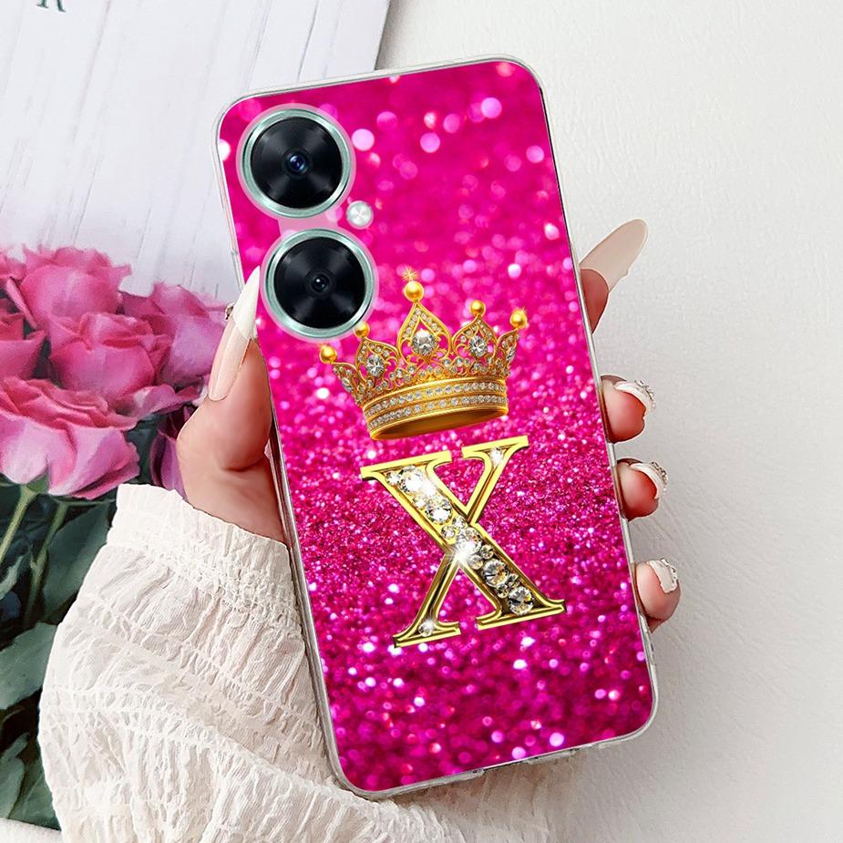 

For Huawei Nova 11i Case MAO-LX9 Luxury Crown Letters Cover Soft Silicone Phone Case For Huawei Nova 11i Nova11i Back Cover Bags Huawei Nova 11i