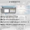 Left Driver Side Sun Visor Replacement Compatible with  Tacoma 2005 2006 2007 2008 2009 2010 2011 2012 2013 2014 2015 Without L