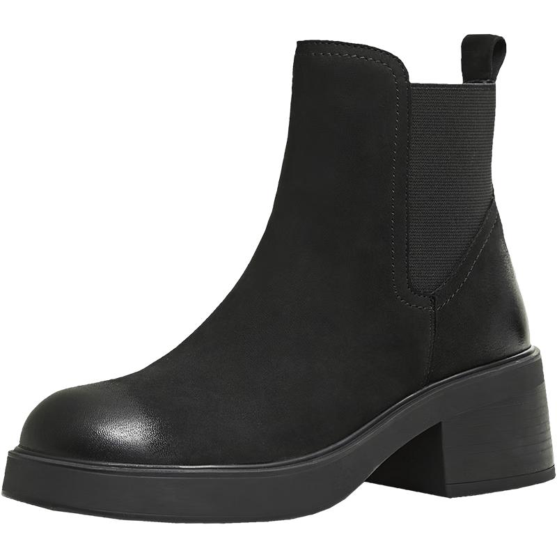 Teenmix Women s Fleece-Lined Chelsea Boots 37