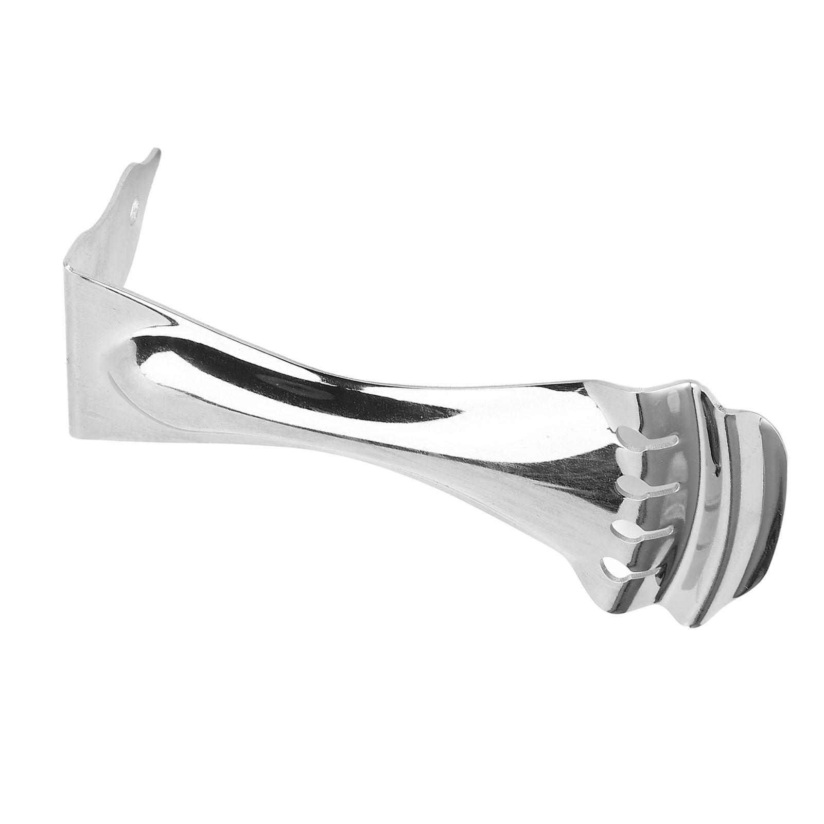 

Гитарный изогнутый струнодержатель из металлического цинкового сплава для 4-струнной резонаторной гитары F14 серебристого цвета