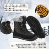 JSWEI Waterproof Snow Boots with Winter Faux Thick Size Cm Women's Non-Slip Boots, Fur, Abrasion-Resistant, Ultra-Lightweight, Sole, Lace-Up, Casual,
