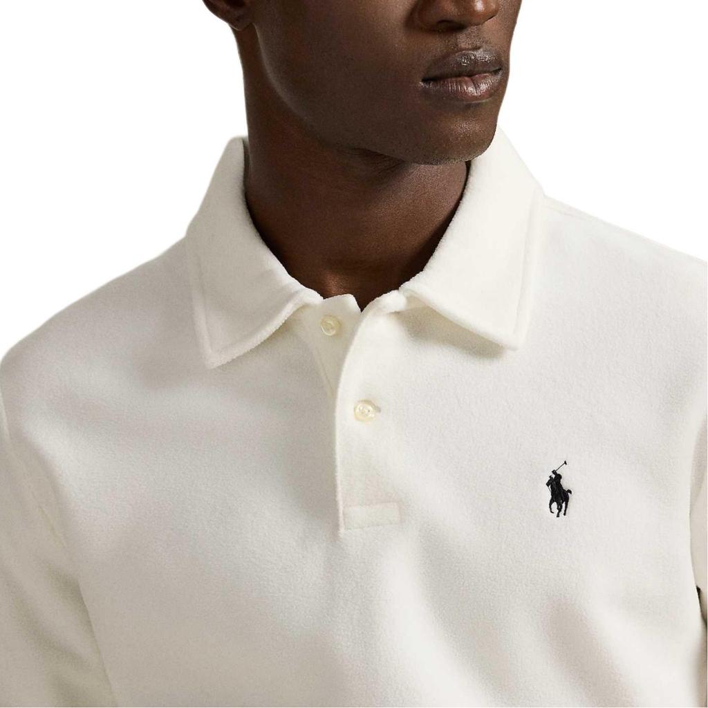 Polo Ralph Lauren Solid Long Sleeve Straight Cut Brushed Polo Shirt Men tops MNPOKNI16824680-101