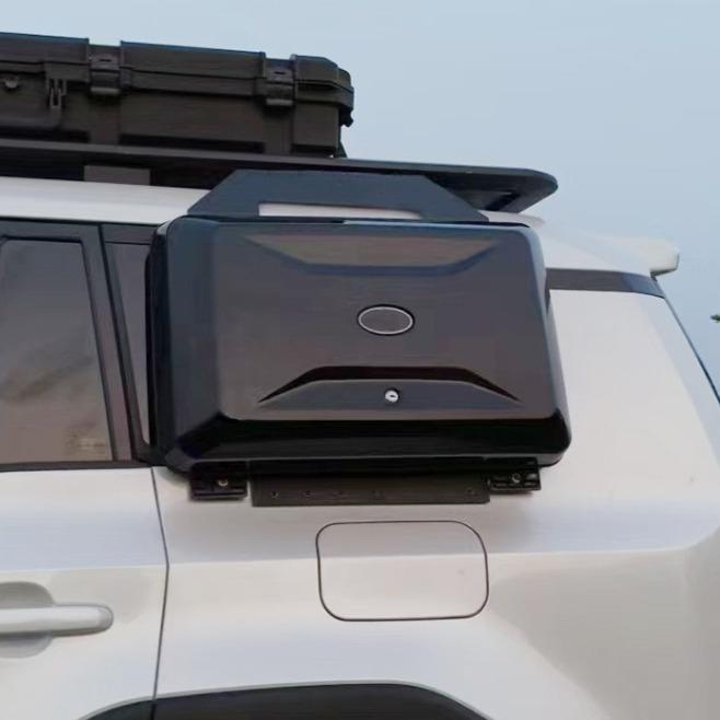 Для Toyota Land Cruiser 250 Prado LC250 Полный комплект, Алюминиевая багажная платформа на крышу со складной лестницей, Панель MOLLE и Внешний комплект OO1