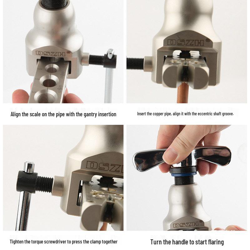 Copper Pipe Flaring and Reaming Tool VFT-908 (Metric & Imperial)