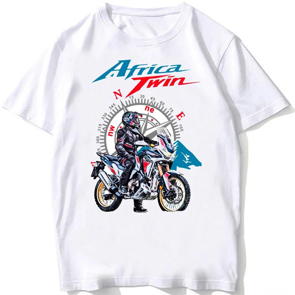 Africa Twin CRF 1100 New Adventure Riding T Shirt Men Short Sleeve Man Motorcycle Rider T-Shirt Hip Hop Boy Casual Tees Tops