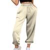 Women's Casual Pants High-waisted Belted Jogging Pants With Pockets