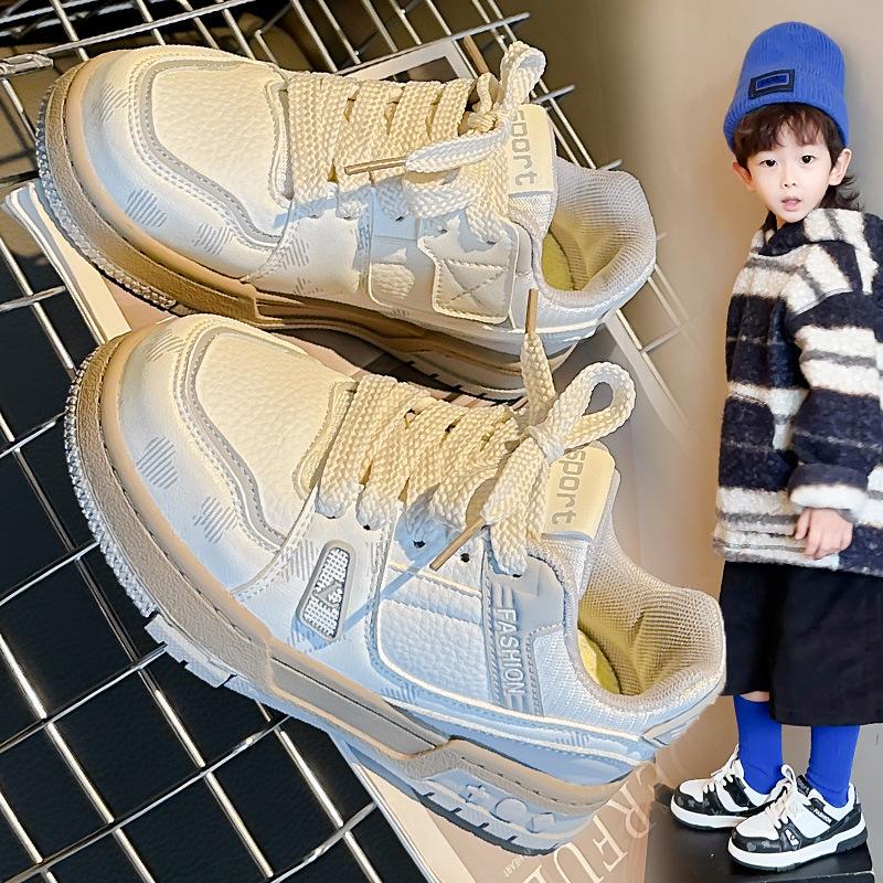 Children's Board Shoes Low-top 2025 New Autumn Girls' Sports Shoes Boys' Shoes Soft-soled Casual Student Shoes