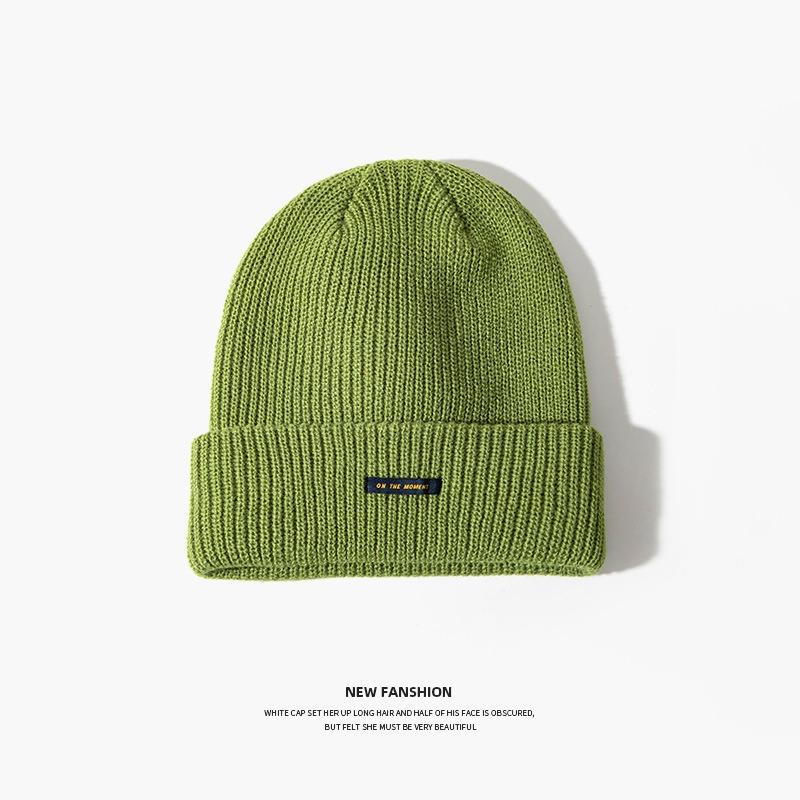 Fashion Versatile Wool Hat Cold-proof and Warm Hat Women's Autumn and Winter Sports Cycling Face Small Men's Knitted Hat