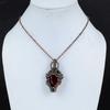 Garnet 999 Copper Wire Wrapped Pendant, Handmade Gemstone Pendant Jewelry, Gifts For Wife Brand New Pendant