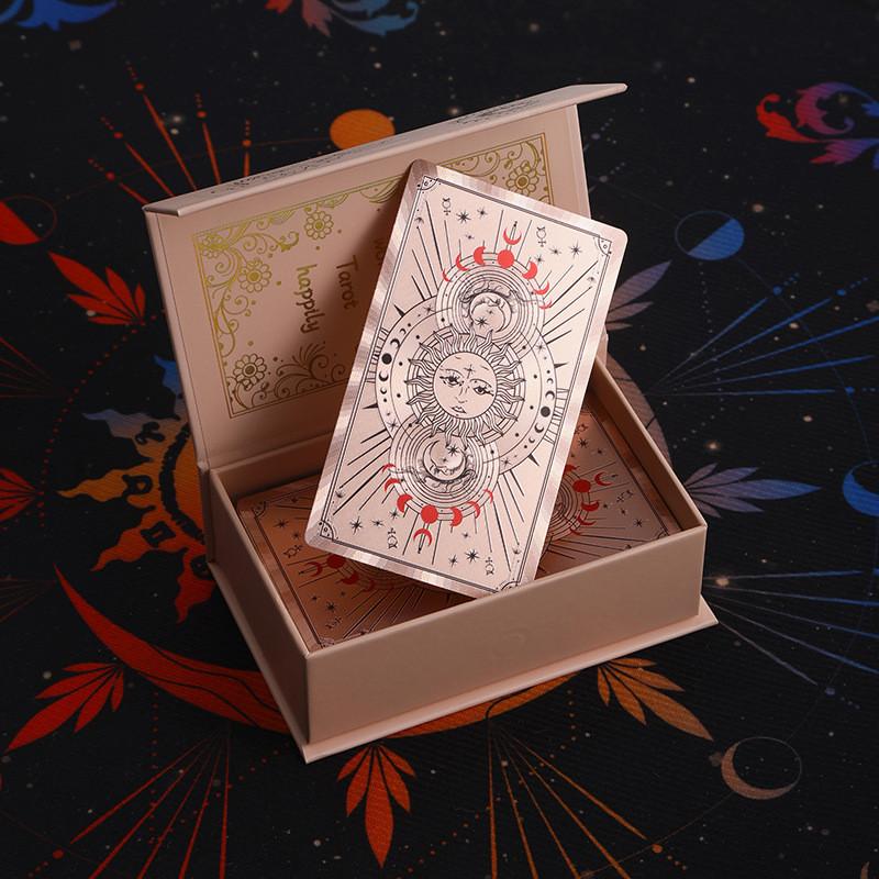 Tarot Cards Gift Set Waterproof Plastic For Family Board Games And Emotional Development