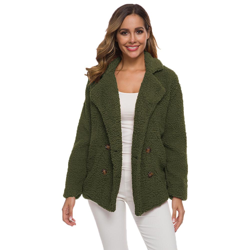 Women Faux Fur Coat Warm Autumn Winter Teddy Female Casual Coat Oversized Soft Fluffy Fleece Jackets Overcoat