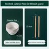 Eco-Friendly Disposable Rice Husk Bowl and Chopstick Set