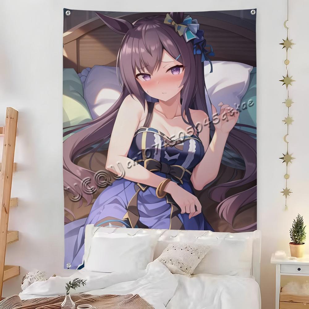 Uma M-Musume Special Cinderella Flag Room Bedroom Home&Outdoor Wall Hanging Printed Background Decoration Art Banner bedroom