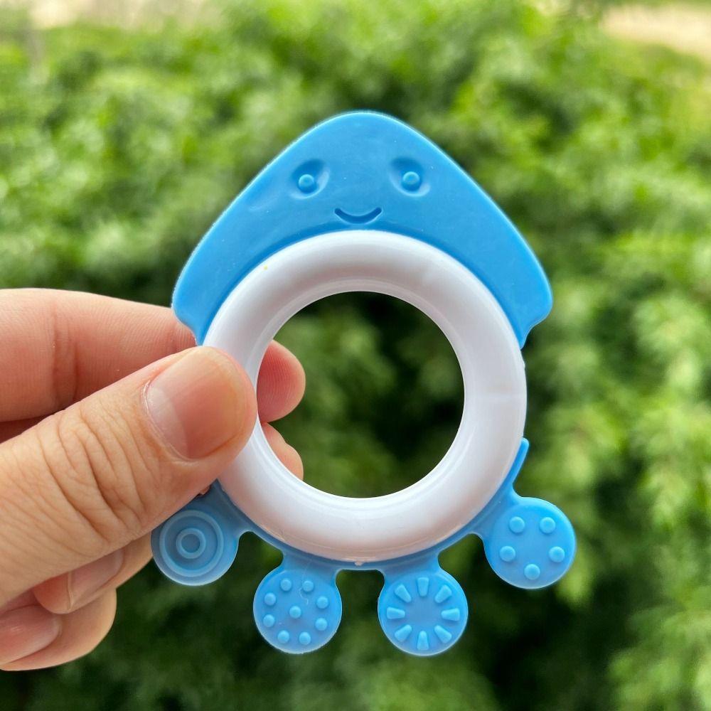 Chewable Musical Instrument Toys Non-Toxic Hand Bell Toys Baby Rattle  Ability Training