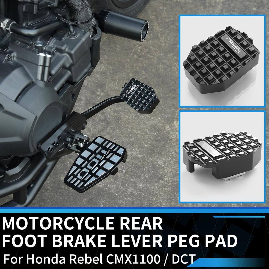 GFARDMOTO Motorcycle Brake Pedals Foot Brake Pedals, Aluminum Alloy Motorcycle Brake Pedals Extender for