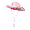 Western Cowboy Hat Sun Protection Wide Brim Cap Western Style Fitness Costume Accessories Party Hat for Weeding Holiday Adults