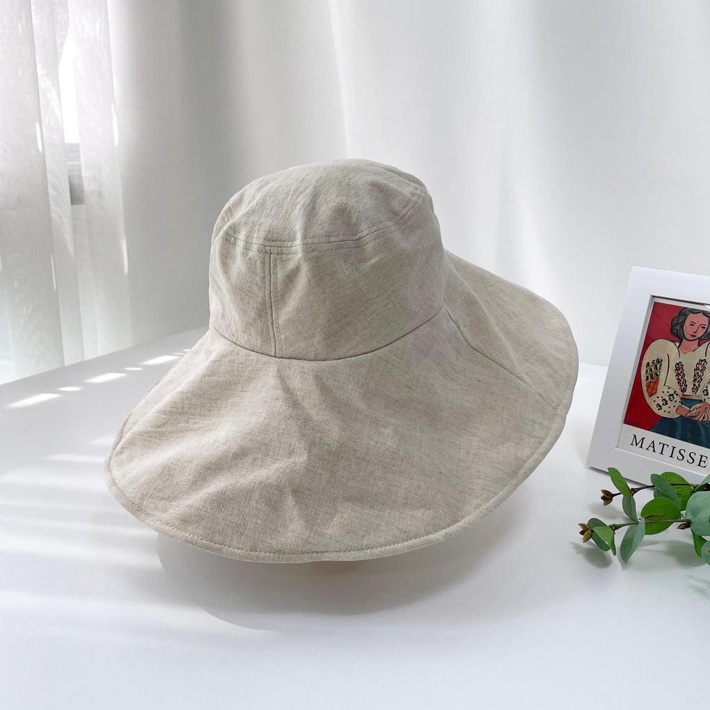 Women's and Men's Daily Linen Wide Brim Bucket Hat