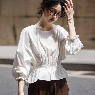 Cămașă de damă cu mânecă lungă de toamnă bluză cu talie slăbită Topuri feminine subțiri