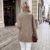 Women's Casual Long Sleeve Open Front Cardigan Knit Sweater with Pockets Lightweight Soft Comfortable Layering Top