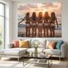 Beach Scene Bikini Party Tapestry Backdrop, Sexy Girl Art Print, Multi-Usehome&Party Decor, Idealbedroom Living Roomwall Hanging