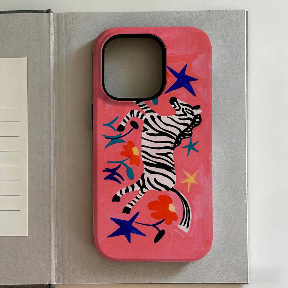 Luxury Y2K Cartoon Cat Phone Case for iPhone 17 16e 16 15 14 13 12 11 X XS XR XSMAX 7 8 Air Pro Max Plus Luxury Double-layer