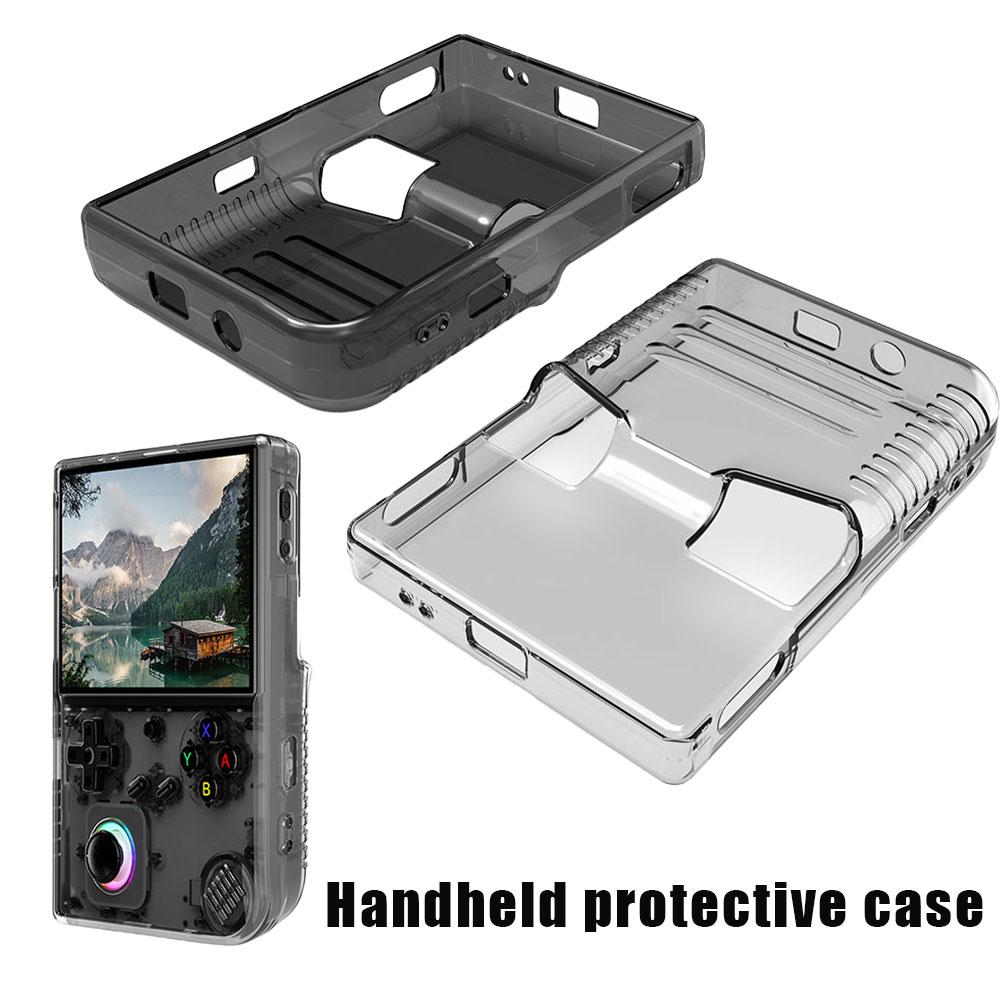 Protective Case For ANBERNIC RG 40XX VTPU Handheld Game Console Accessories Transparent Fall Waterproof Protective Shell Cover