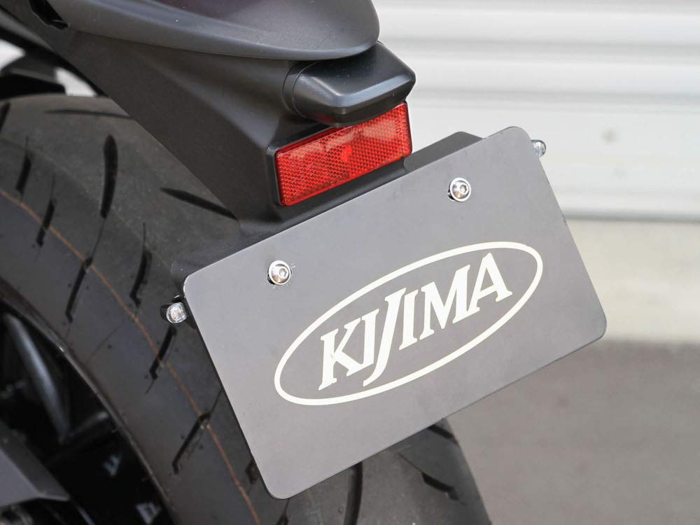 Kijima 219-4017 Motorcycle Turn Signal LED Turn Signal Lamp Nano & Number Side Mount Stay Set, Universal