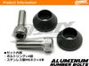 COTRAX License Plate Bolts, Lightweight, Aluminum, License Plate Bolts, Washers + Stainless Steel M6