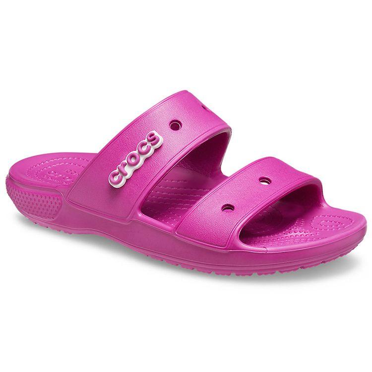 Crocs Classic Simple Slide Sandals Unisex Footwear Purple Red 206761-6SV