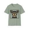 Unisex Soft-style Snarling Pup T-Shirt – Aggressive, Streetwear with Attitude
