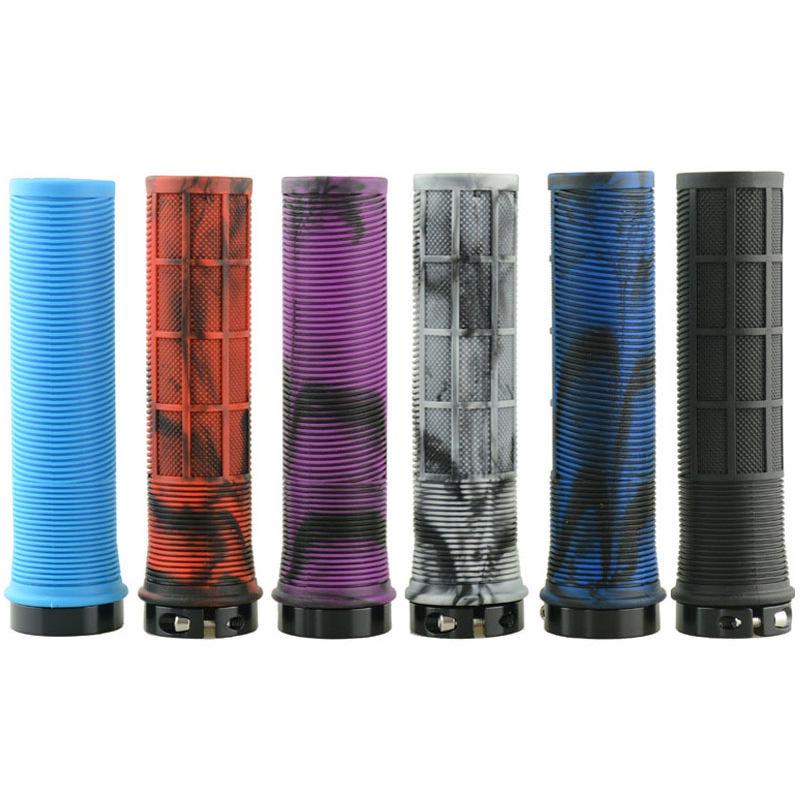 Camouflage Non-Slip Rubber Handlebar Grips for Folding, Mountain, and Electric Bikes