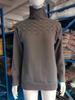 Damen Pullover mit Zopfmuster, hohem Kragen und langen Ärmeln
