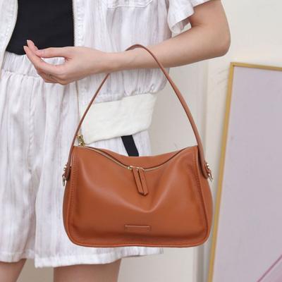 Cowhide Casual Women's Bag Popular Versatile Shoulder Messenger Bag Women's Handbag Large Capacity Leather Soft