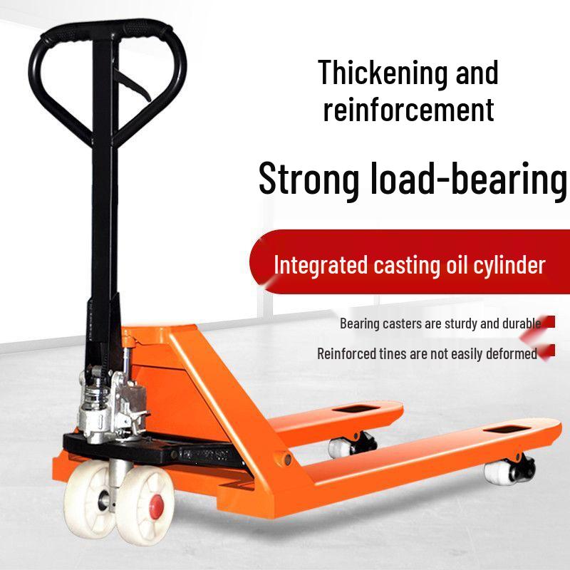 Hydraulic Hand Pallet Jack: 2-5 Ton Capacity Forklift Truck for Warehouse Loading/Unloading.