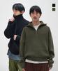 HEBIWEDEO [2Pack] Washable Daily Crop Collar Half Zip Knit